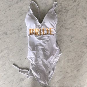 Bride One Piece Bathing suit!